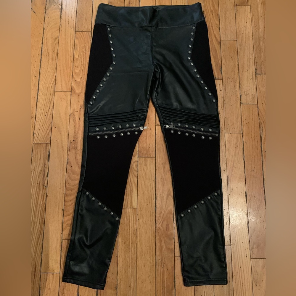 Killstar Faux Leather Leggings. Size Large. Goth.